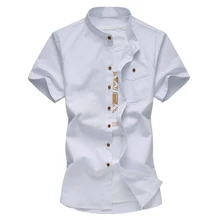 Летняя новая стильная повседневная мужская рубашка, модные рубашки с короткими рукавами и принтом, мужские рубашки из хлопка, супер большие размеры, M-6XL