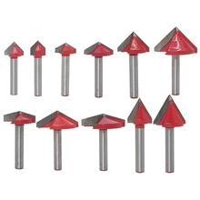 60 90 120 150 graden V-type Frees 6mm Graveren V Groove Bit Tungsten Staal CNC Router graveren Houtbewerking Cutter