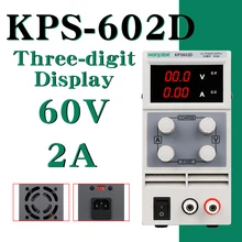 DC блок питания KPS602D переменная 60 V 2A Регулируемый Импульсный регулируемый источник питания цифровой с кусачки лабораторное оборудование