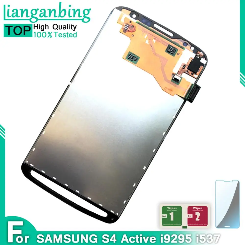 Супер AMOLED LCD для S4 Active i9295 i537 ЖК дисплей с сенсорным экраном в сборе 100%