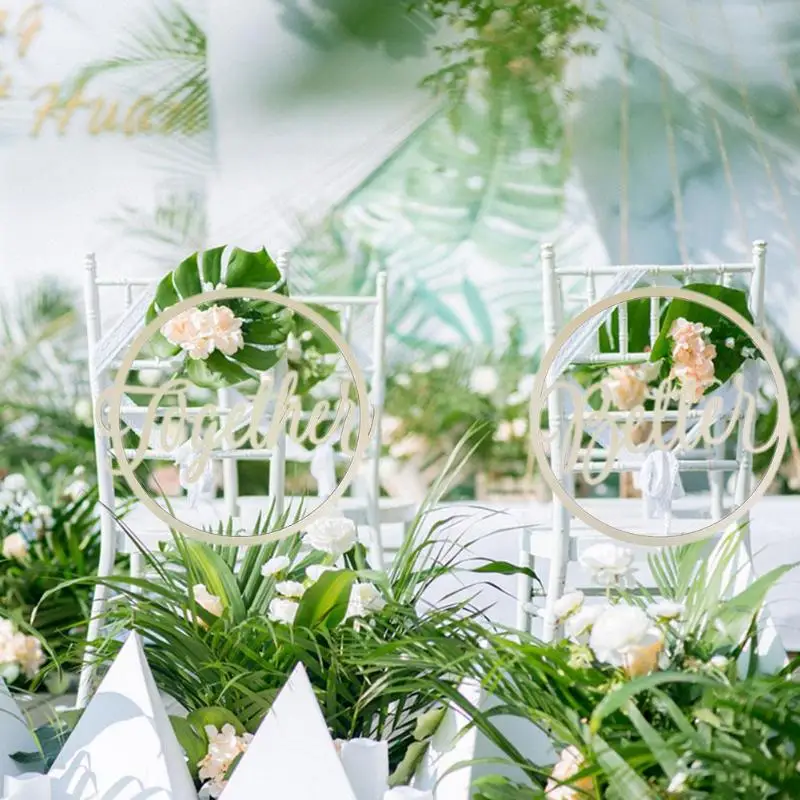 

Bride Groom Chair Wood Signs Photo Props Rustic Wedding Chair Pendant Decor Wooden Hanging Signs Set Wedding Decoration