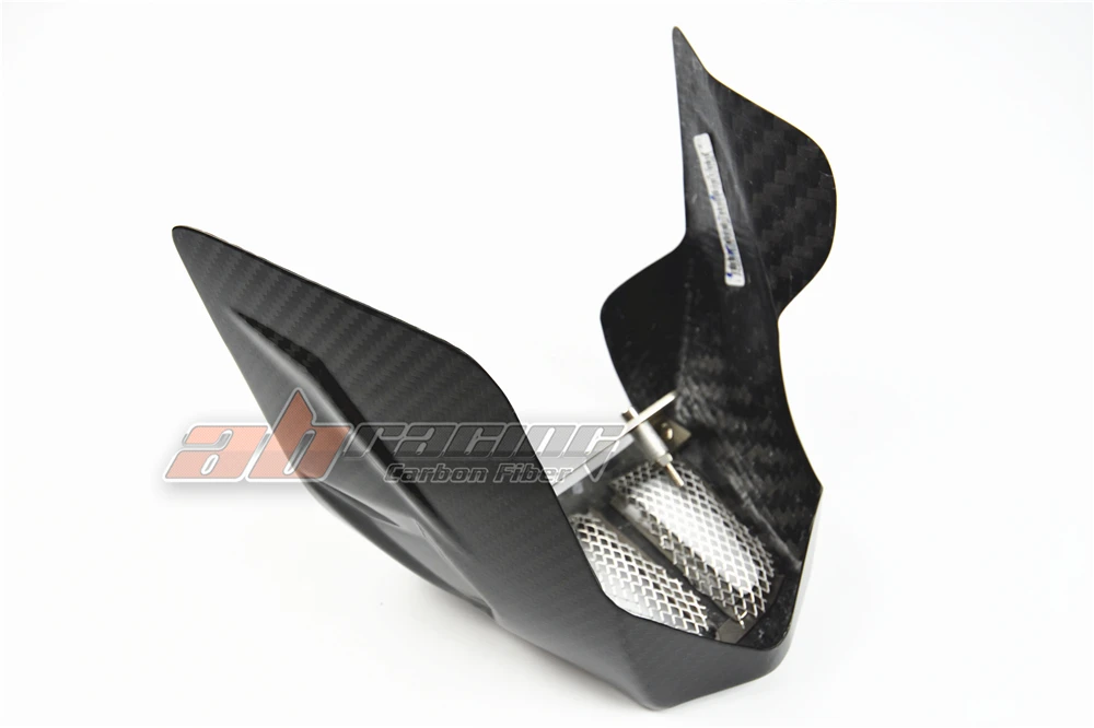 Ducati Monster 696 796 1100 Full Carbon Fiber 100% Twill Belly Pan and Lower Spoiler Kit image 6