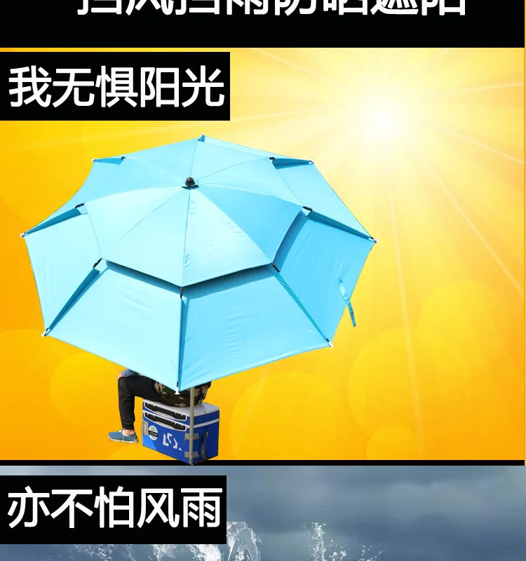 Горячая 1,8-2,2 м пляжный рыболовный 12 Тип складной зонт Открытый Универсальный дождевик солнцезащитный анти-УФ навес Кемпинг Тент