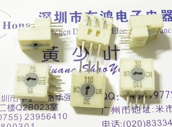 

5PCS/LOT Taiwan DIP round SV3A-4R-V-B rotary dial switch, 4 bit encoding switch, vertical 3:3 pin