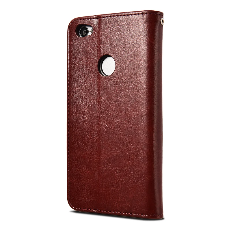 TOMKAS Wallet Case For Xiaomi Redmi Note 5A Case Flip Cover Plain Business Cases For Redmi Note 5A With Kickstand (10)