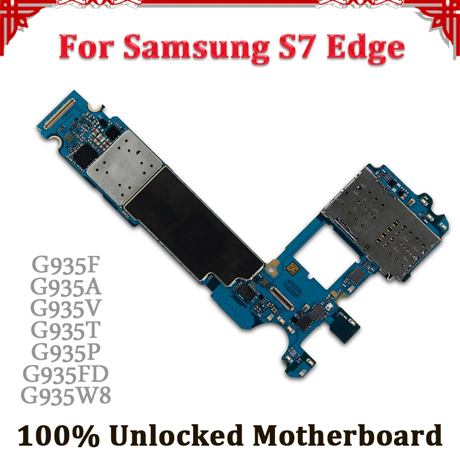 

4G Network Unlocked For Samsung Galaxy S7 Edge Motherboard G935F G935A G935V G935T G935P G935W8 Motherboard Mainboard LogicBoard