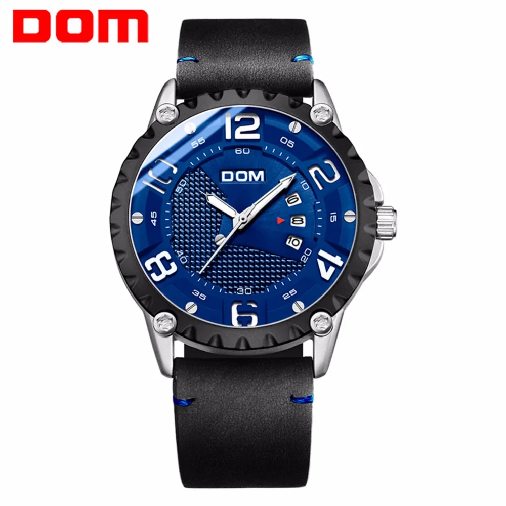 DOM Watch Men Luxury Sport Quartz wristwatch clock Mens Watches Leather Business Waterproof watch Relogio Masculino 2020 DOM Watch Men Luxury Sport Quartz wristwatch clock Mens Watches Leather Business Waterproof watch Relogio Masculino 2020