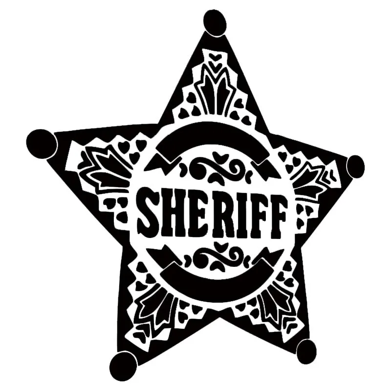 Sheriff Logo Vinyl Sticker Decal Car Auto Laptop Glass Bumper Door - Image 2