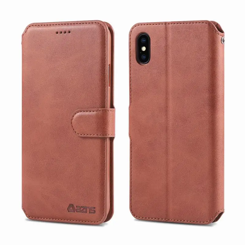 

Case For iPhone XS Max Cover 6.5" Luxury PU Leather Bookcase With 5 Slots Wallet Case For Coque iPhone XS Max Phone Bags Black