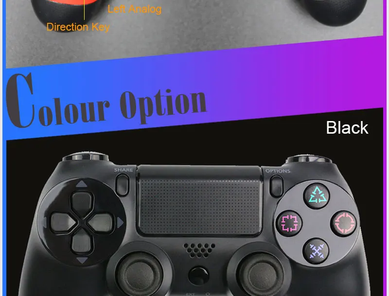 Проводной игровой контроллер для PS4 DualShock Вибрационный джойстик геймпады, совместимые с playstation 4