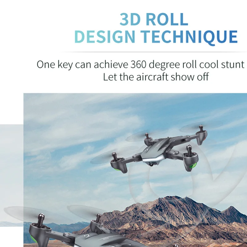 WiFi FPV RC Дрон 4K камера оптический поток 720P двойная Квадрокоптер складной селфи Visuo