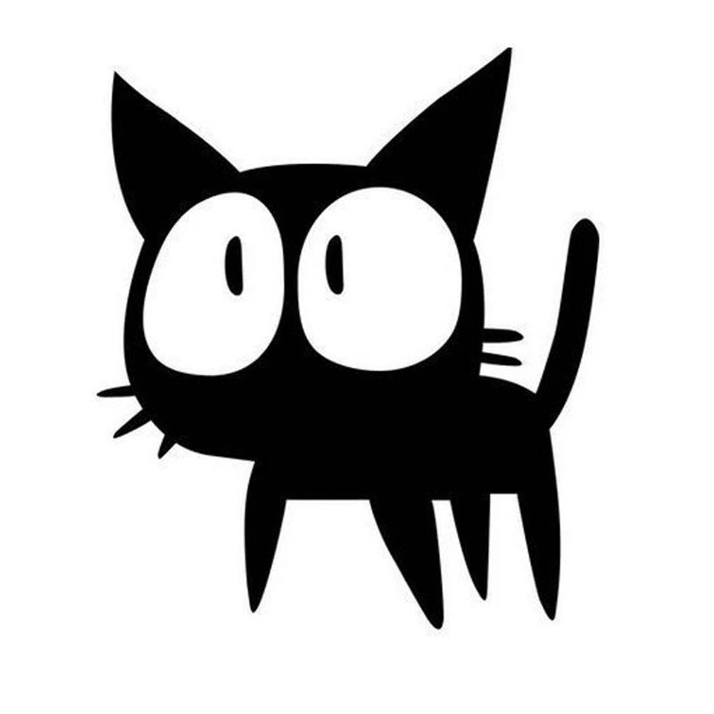 12* Big Eyes Cat Cartoon Car Stickers Decals Individual Motorcycle  Car Decoration Accessories C4-0731 - Car Stickers - AliExpress