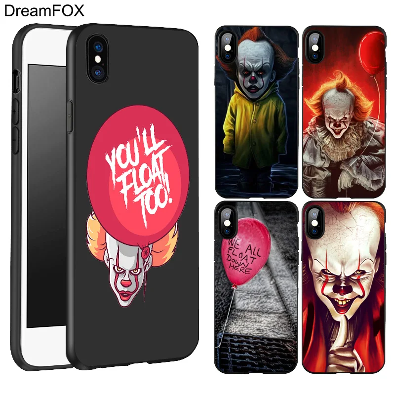 L604 Stephen King S It Черный Мягкий ТПУ силиконовый чехол для Apple iPhone 11 Pro XR XS Max X 8 7 6 6S Plus 5 5S
