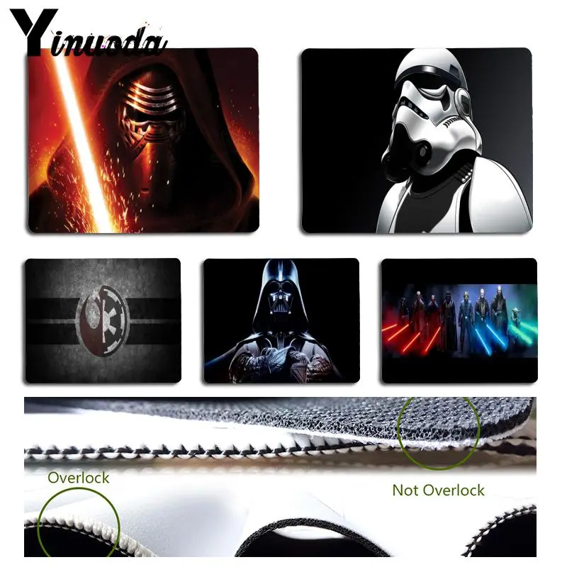 

Yinuoda Simple Design darth vader star War Customized laptop Gaming mouse pad Size for Size for 180x220x2mm and 250x290x2mm