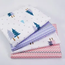 По метру, с принтом дерева, Детская хлопковая ткань, Лоскутная Ткань, сделай сам, швейная стеганая одежда, материал для малышей и детей