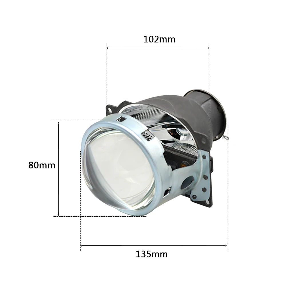 3,0 дюймов H7Q5 Биксенон hid объектив проектора металлический держатель подходит для H7 лампы ксеноновые hid xenon комплект фар автомобиля