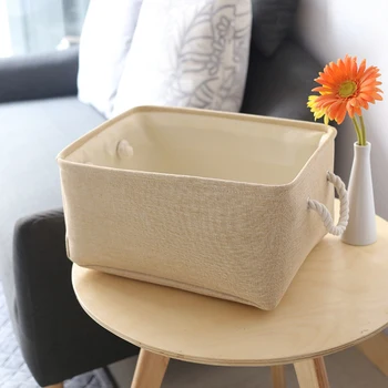 

1PC Creative Linen Clothes Sorting Box Large Capacity Storage Baskets Sundries Organizers Bins Laundry Home Organizer