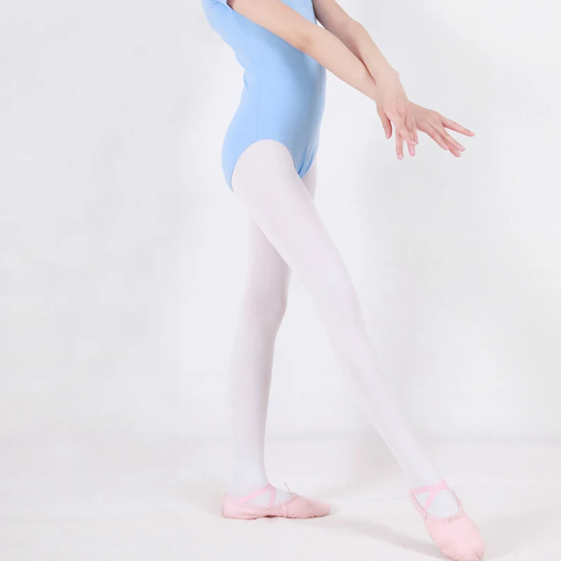 

Children Dance Socks Spring and Autumn with Velvet Ballet Socks White Render Tights of The Girls B-3072