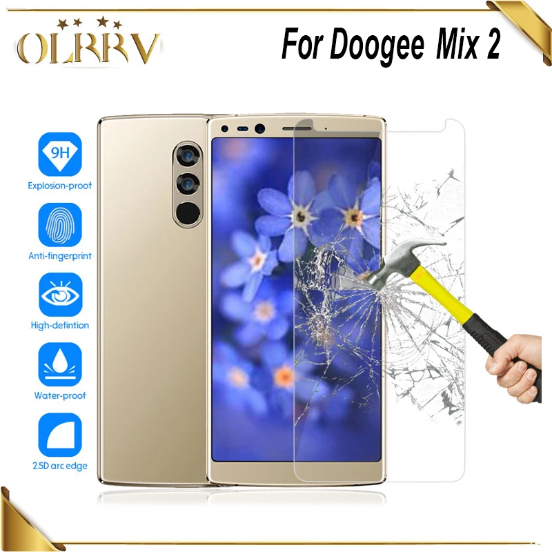 OLRRV Для Doogee Mix 2 закаленное стекло 5 99 дюймов Переднее защитная пленка для экрана
