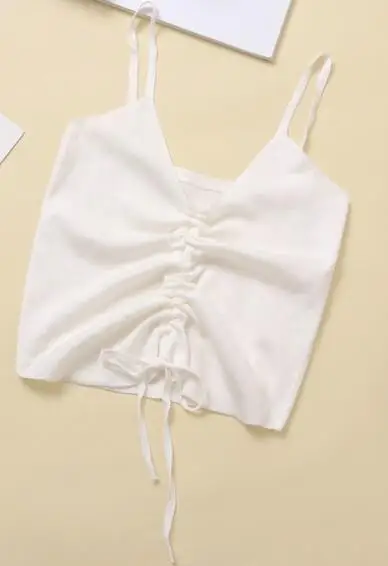 2018 Новые поступления Drawstring дизайн шикарный девочек бретели мода женская летняя