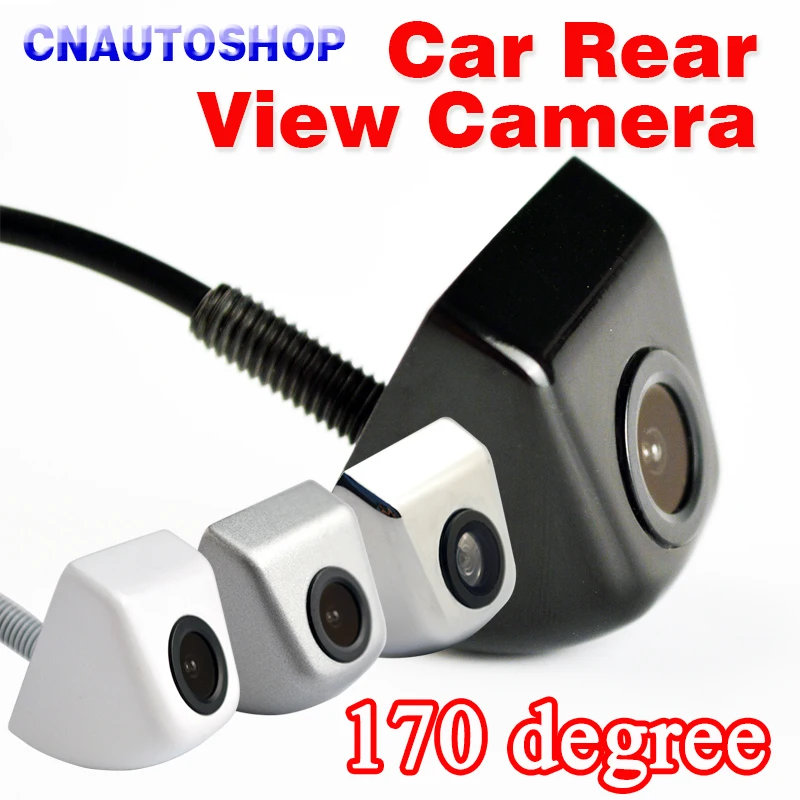 

Hippcron Car Rear View Camera 170 Degree Mini Waterproof Infrared Black White Silver Chrome Auto Parking Assistance Back HD Wire
