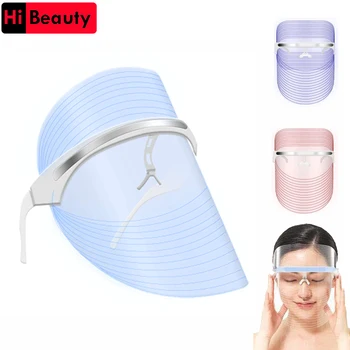 

Photodynamic Facial Beauty Instrument Colorful LED Light Therapy Face Mask Anti Acne Skin Rejuvenation Removal Beauty Spa