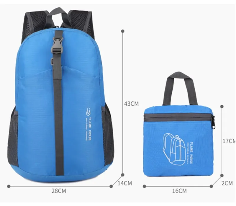 2018 Softback бросился L & m открытый пакет путешествия Пеший Туризм Легкий нейлоновый рюкзак, складной Водонепроницаемый складной мешок