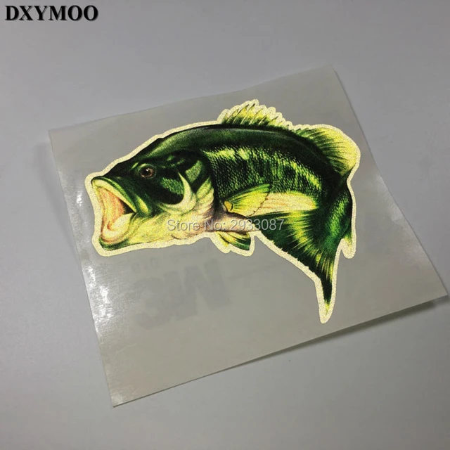 3 Sizes Fishing Realistic Fish Striped bass Lure Car Stickers
