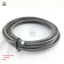 5 m/lotto AN3 Moto intrecciato In Acciaio Inox nylon LINEA del FRENO TUBO FLUIDO IDRAULICO Precisa tubo Gas Olio Combustibile Linea Tubo