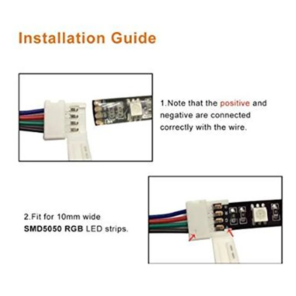 5 шт. 4pin 10 мм Led разъем PCB адаптер для RGB Светодиодные полосы света SMD5050 3528|rgb led strip