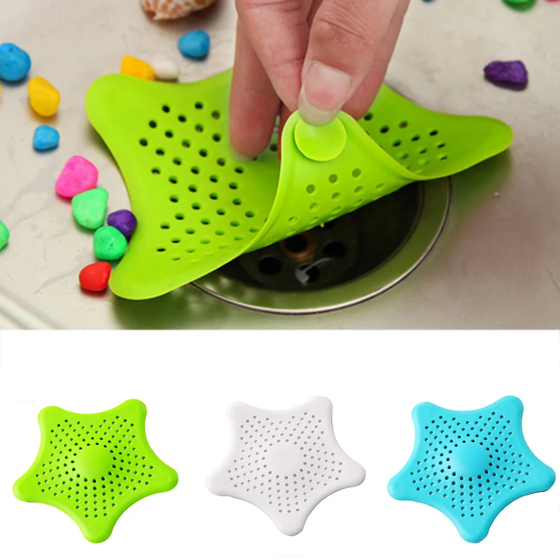 

Silicone Suckers Kitchen Bathroom Sink Accessories For Bathroom Sucker Sink Filter Sewer Hair Colanders Strainers Filter