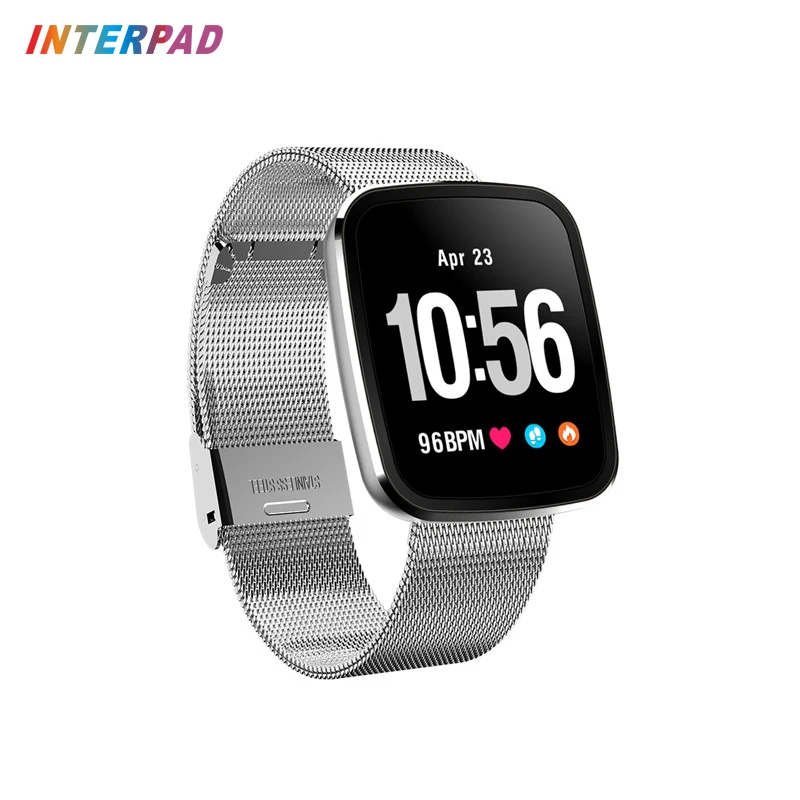 

Interpad Smart Band Heart Rate Fitness Bracelet Color Screen Wristband With Blood Pressure Weather Forecast For iOS Android