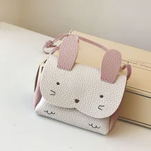 Новинка года; Лидер продаж; кошелек сумка-кошелек из искусственной кожи для девочек; детская сумка с кроликом на одно плечо; маленький кошелек для монет; кошелек для мелочи; детская сумка