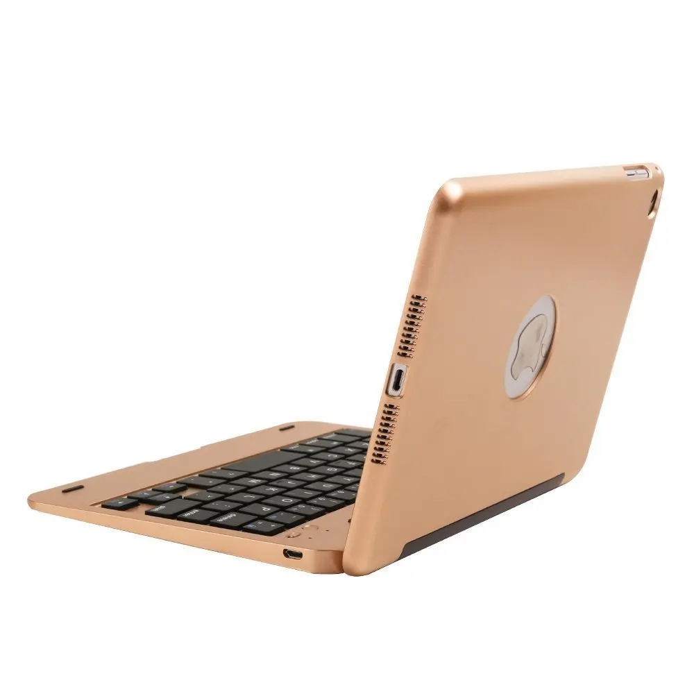 Ultra Thin Slim Folio Clamshell Lightweight ABS Wireless Bluetooth Keyboard Smart Stand Case Shell Cover For iPad Mini 4