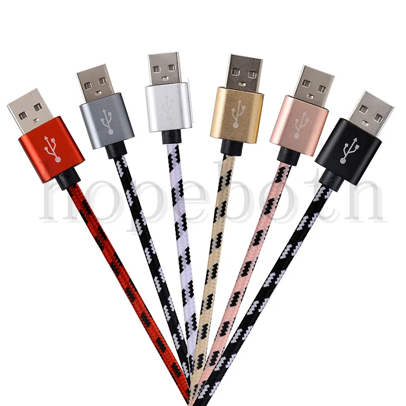 10 шт./лот Micro USB кабель 2A мобильный телефон нейлоновая сетка USB кабель для samsung Xiaomi Huawei Android планшетные кабели