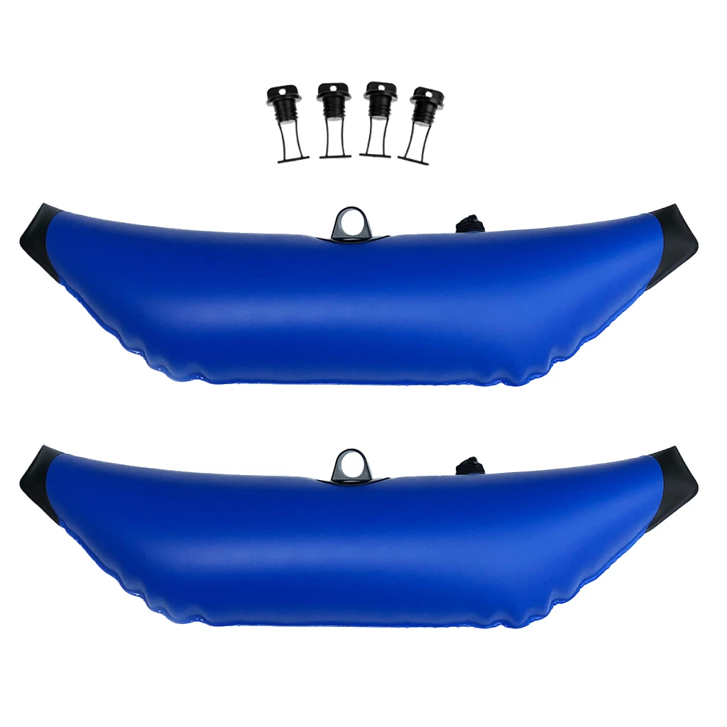 

Durbale 2 Blue Kayak Inflatable Outrigger Stabilizer & 4 Kayak Scupper Drain Plugs for Kayak Canoe Boat Paddling Fishing