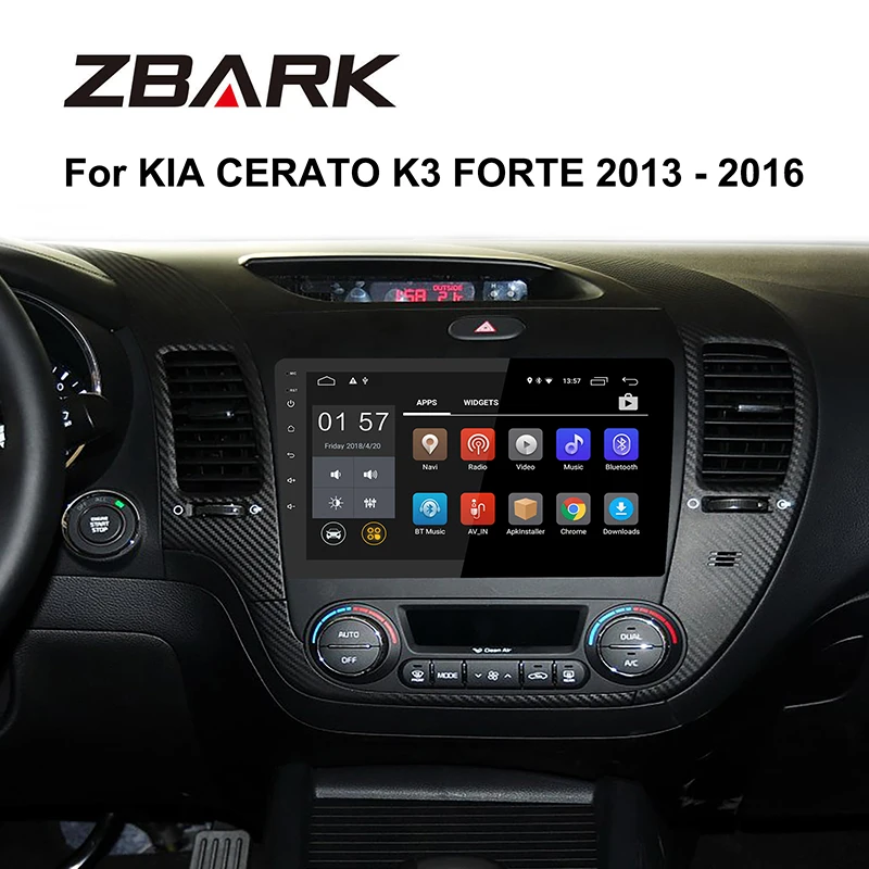 

9 inch 2G RAM Android 8.1 Car multimedia Stereo Radio Player GPS Navigation NO DVD for KIA Cerato k3 forte 2013-2016 YHTK031