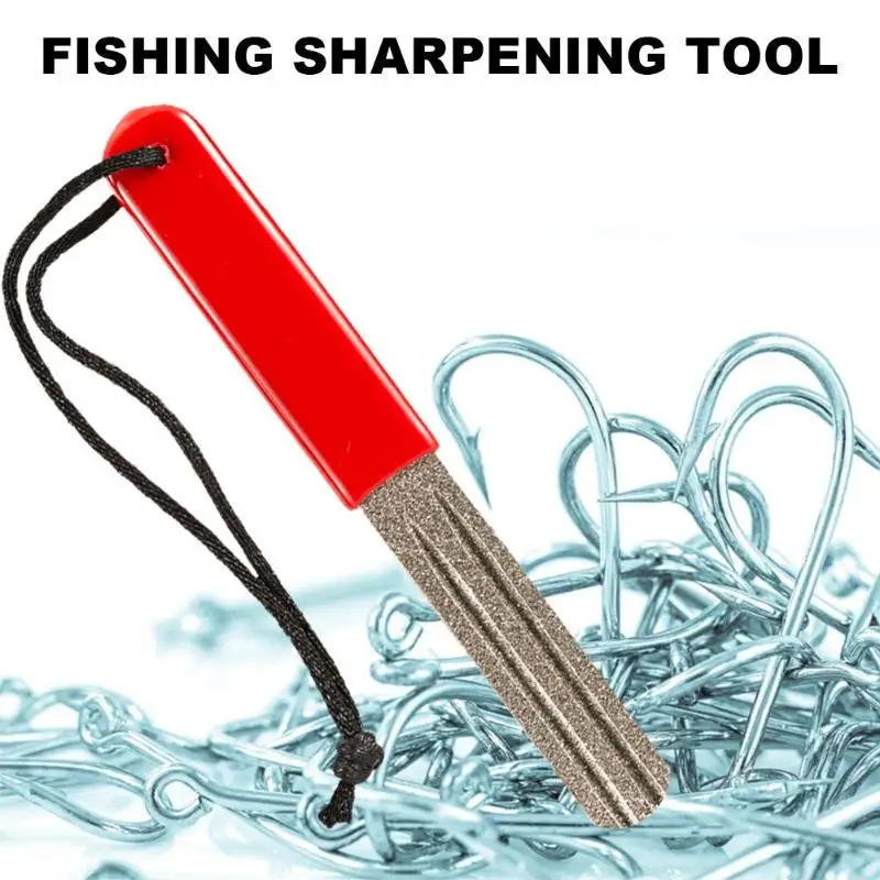 

Diamond Fishing Hook Hone Fish hook Sharpening Grinding File groove Fishing Tackle Aid Accessories Tool