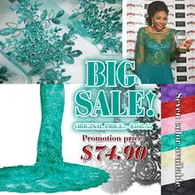 Beliebte Afrikanische Spitze Qualität Französisch Spitze/Net/Schnur Stickerei Spitze Stoff Mit Pailletten Für Hochzeit kleid