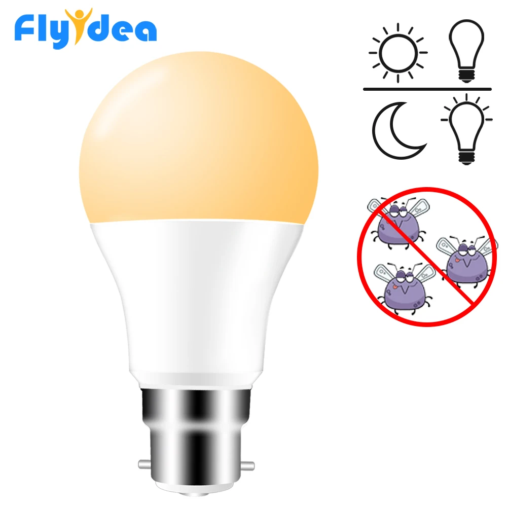 

LED 10W 15W Daylight Sensor Bulb B22 Light lamp IP44 Outdoor Porch Garden Lights AC 220V 110V Day Night Light Smart Auto on/Off