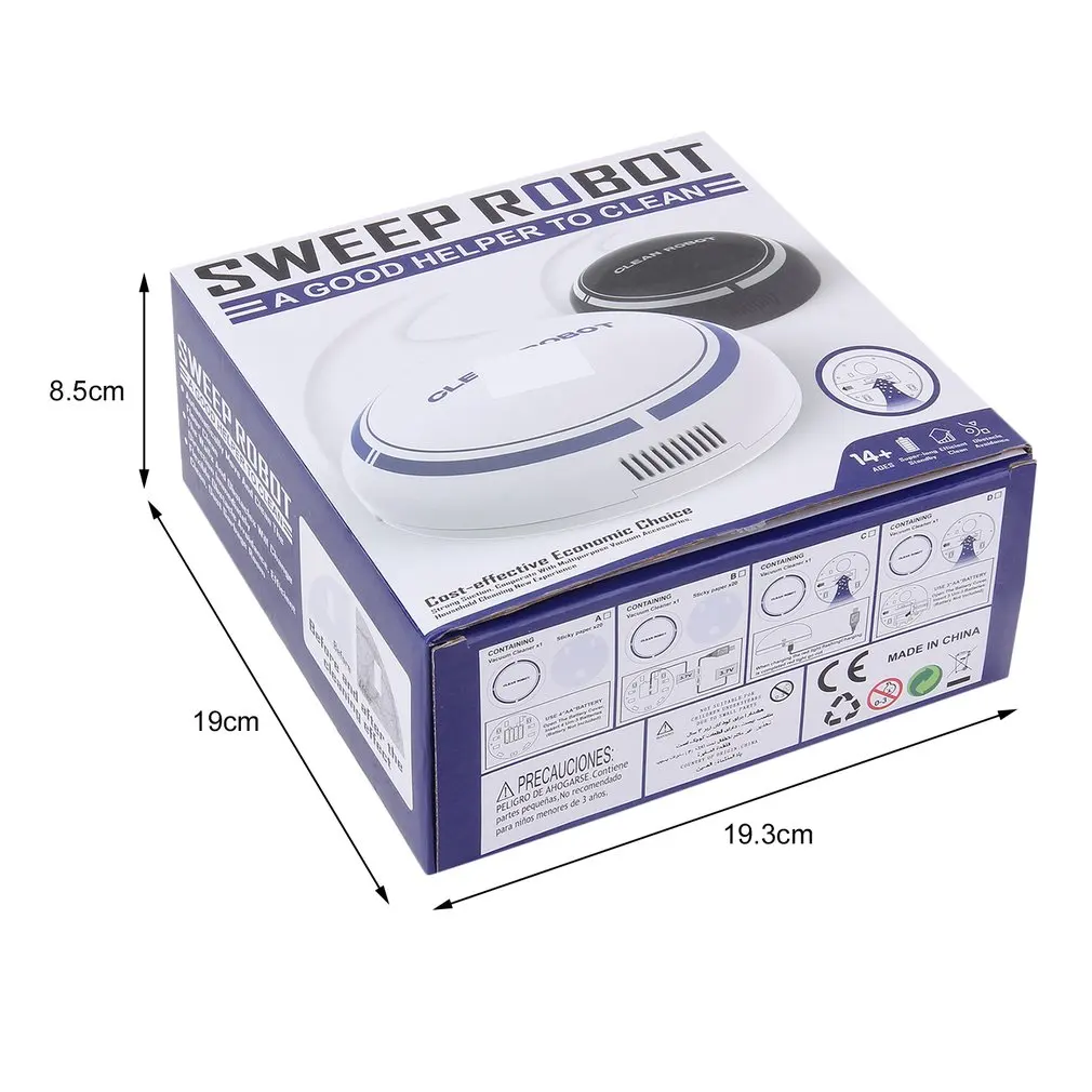 Mini Intelligent Electric Wireless Automatic Multi-directional Round Smart Sweeping Robot Vacuum Cleaner For Home Dropshipping