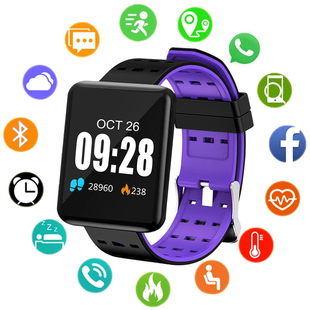 Square Smart Watch Women Ladies Sport Electronic LED Digital Wrist