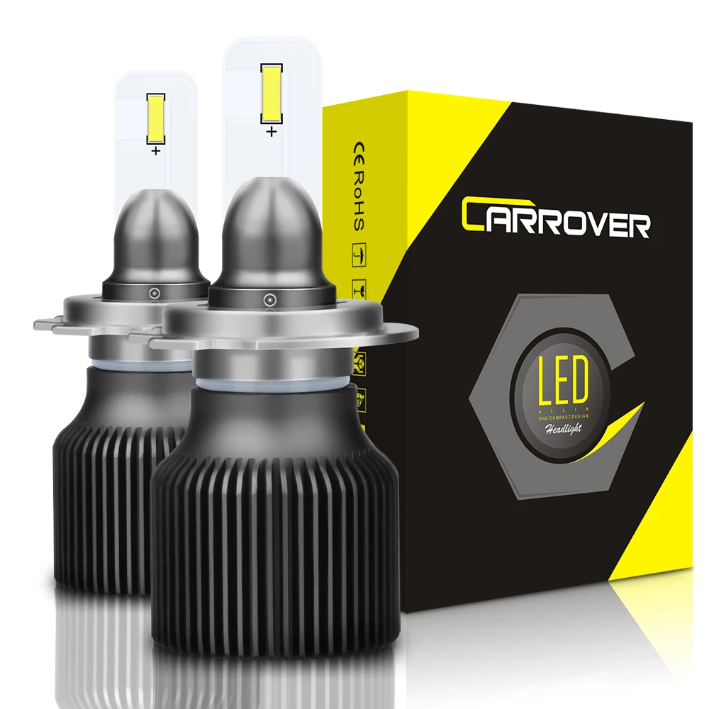 Авто Rover H1 H4 H7 H11 9005/HB3 9006/HB4 светодиодный фары лампы бескулерная конструкция 40 Вт