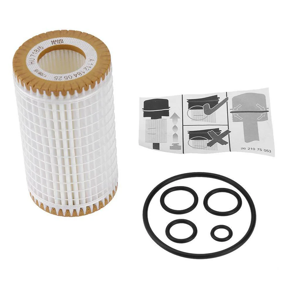 

1PCS High Quality Engine Oil Filter Engine Oil Filter for 2-Mercedes Fleece W/Seal O-Rings HU7185X Automobile Filters Oil Filter
