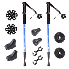 2 шт. треккинговые палки регулируемые выдвижные противоударные алюминиевые палки для пешего туризма походные палки для прогулок Треккинга Альпинизма