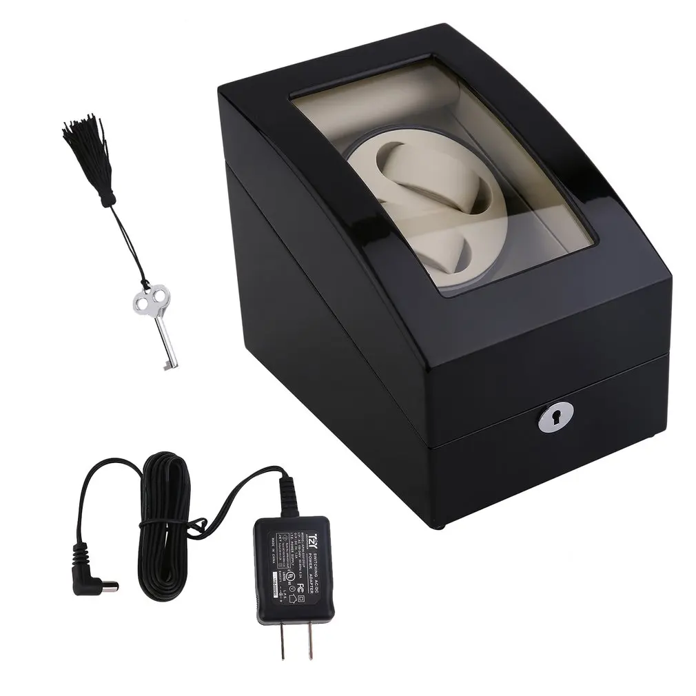 

Automatic Rotation Silent 2+3 Watch Winder Case Display Box Luxury Storage Holder Organizer Case Great Gift
