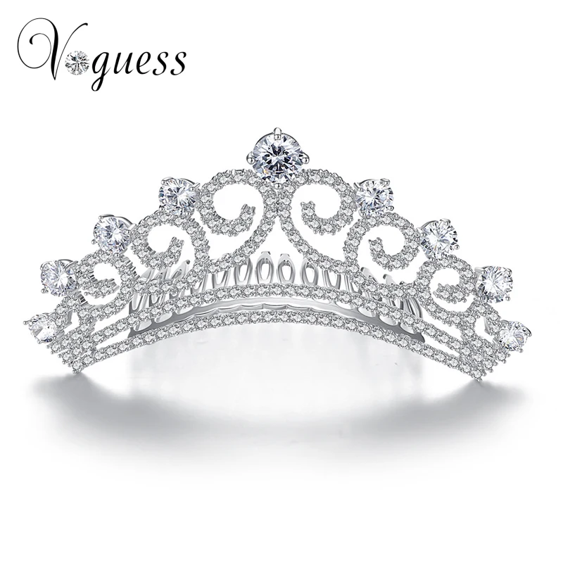 

VOGUESS Luxury Women Hairband Zircon Rhinestone Princess Tiara Girl Hairwear Bride Wedding Accessories Party Accessories