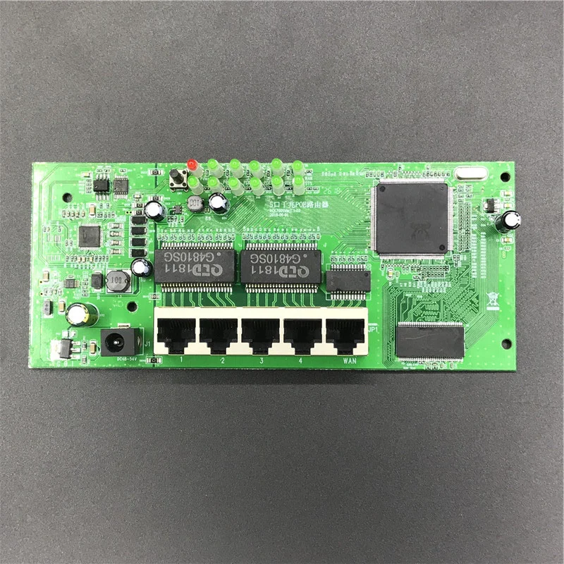 Модули роутера OEM 5/9 портов производитель t sell полный гигабитный 10/100/1000M POE 48V2A