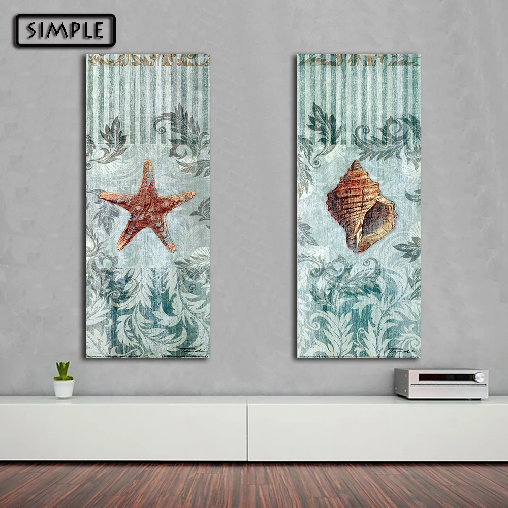 Online kopen wholesale zeester wall art uit china zeester wall art ...