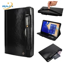 Чехол-накладка из искусственной кожи для samsung Galaxy Tab S4 10,5 T830 T835 SM-T830 SM-T835, умный чехол для планшета с карандашом+ пленка+ стилус